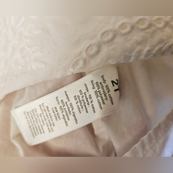 Osh Kosh B'gosh Toddler Girls White Eyelet Dress - Picture 11 of 11